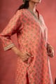 Image for Kusvaa Kds039 Charita Handblock Kurta Dupatta Set Side