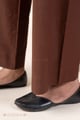 Image for Kusvaa Plz006 Dark Brown Cotton Palazzo With Pocket Bottom