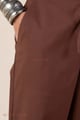 Image for Kusvaa Plz006 Dark Brown Cotton Palazzo With Pocket Pocket
