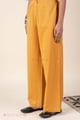 Image for Kusvaa Plz006 Mustard Cotton Palazzo With Pocket Side