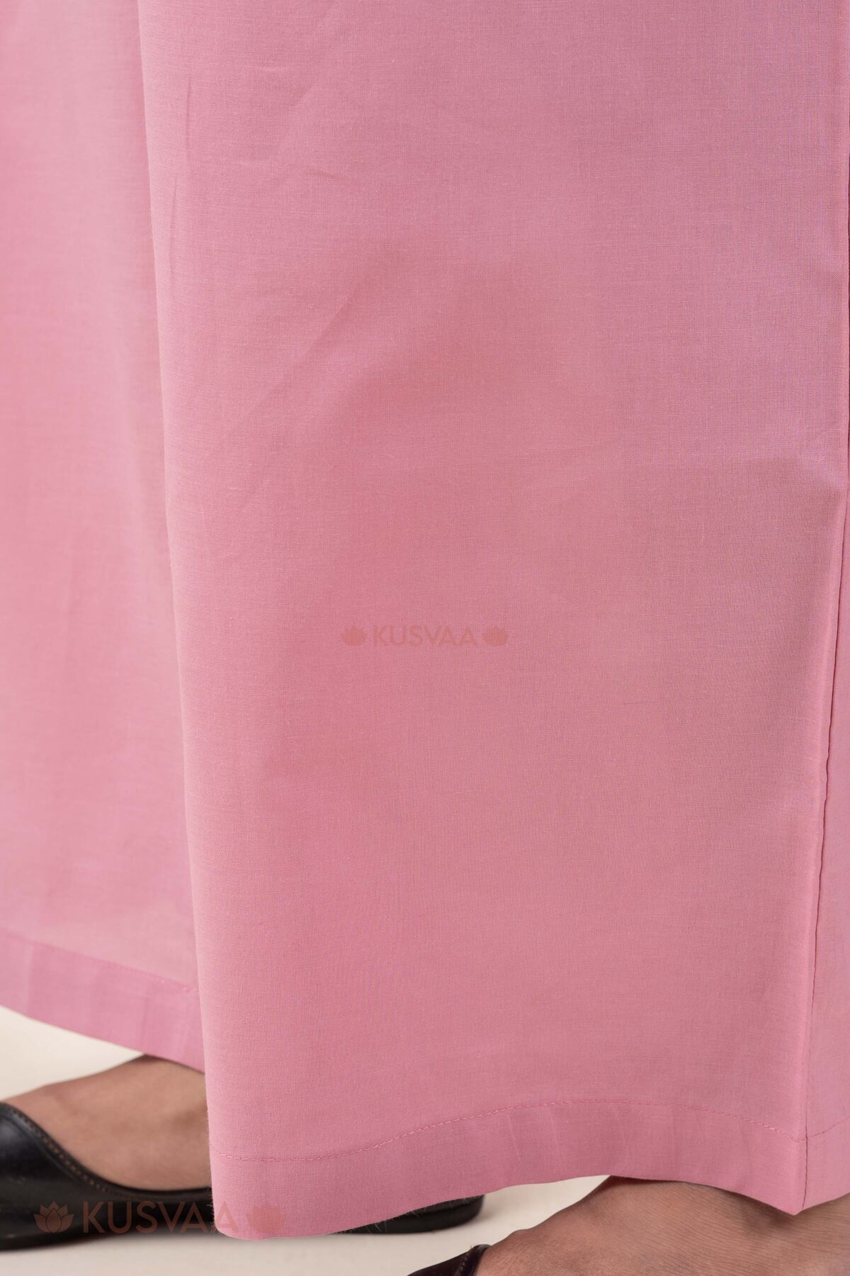 Image for Kusvaa Plz006 Onion Pink Cotton Palazzo With Pocket Bottom