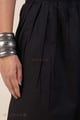 Image for Kusvaa Pnt015 Black Svara Cotton Salwar Detailing