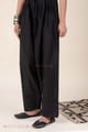 Image for Kusvaa Pnt015 Black Svara Cotton Salwar Front