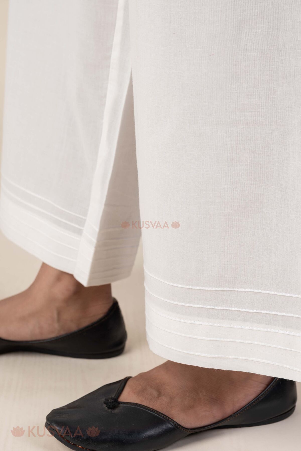 Image for Kusvaa Pnt019 Off White Aaradhya Cotton Pant Bottom