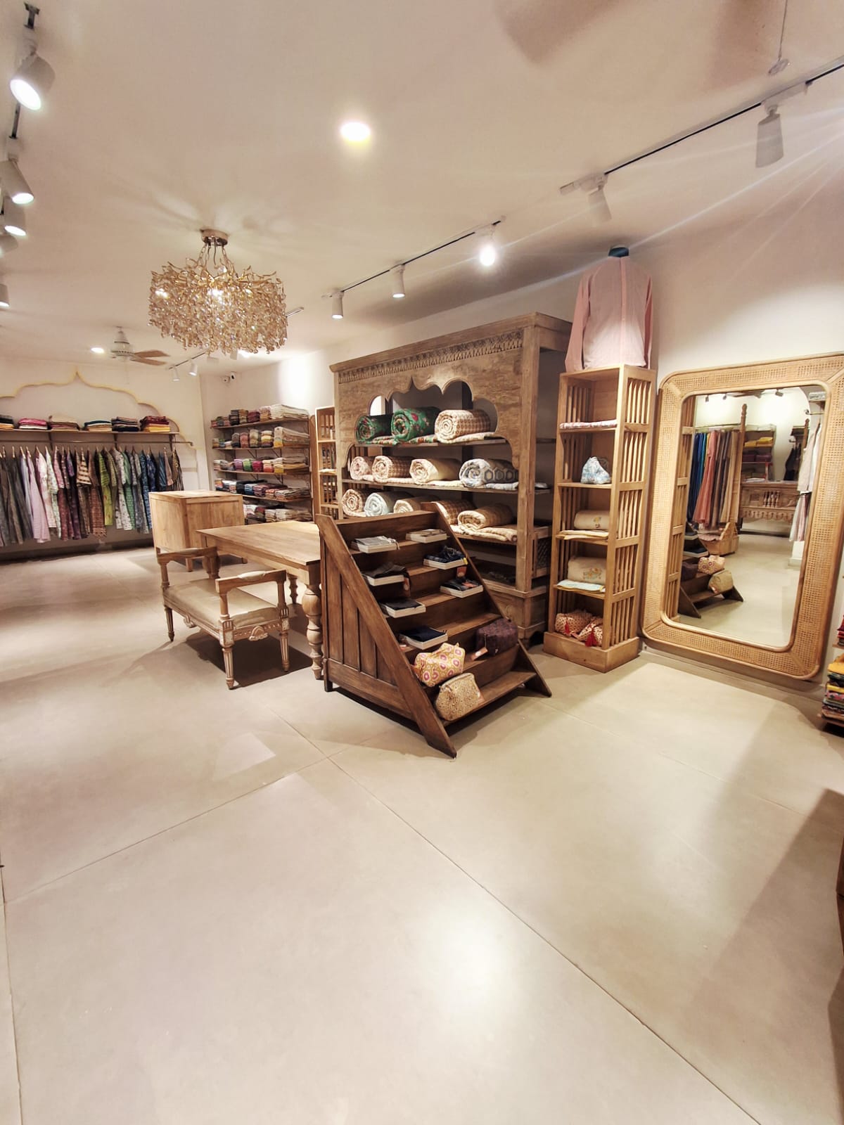 Quilts Clutches Step Display — inside Kusvaa Indiranagar