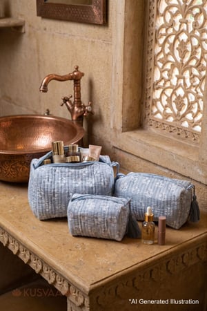 Image for Kusvaa Ubg024 Darika Toiletry Pouch Set Of 3 Ai