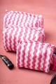 Image for Kusvaa Ubg025 Dhara Toiletry Pouch Set Of 3 Front