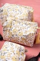 Image for Kusvaa Ubg030 Jhalak Toiletry Pouch Set Of 3 Closeup