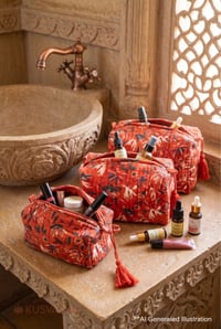 Image for Kusvaa Ubg032 Mukta Toiletry Pouch Set Of 3 Aii