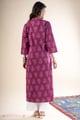 Image for Kusvaa Wkr349 Harshini Cotton Straight Fit Kurta Back