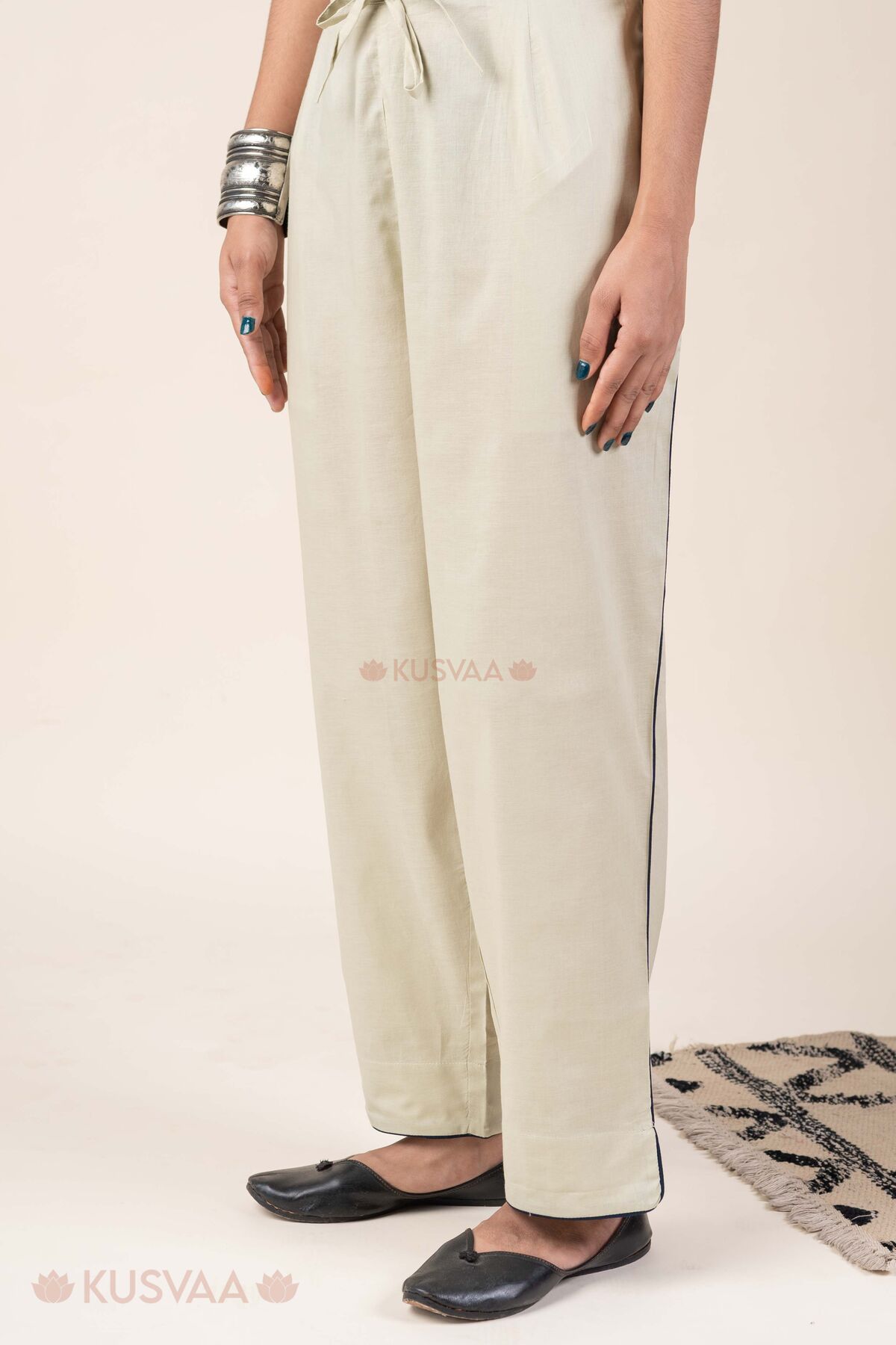 Image for Kusvaa Wkr367p Charu Cotton Pant Side