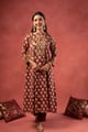 Image for Kusvaa Wkr371 Bhadra Handblock Cotton A Line Kurta Front
