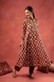 Image for Kusvaa Wkr371 Bhadra Handblock Cotton A Line Kurta Side