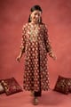 Image for Kusvaa Wkr371 Bhadra Handblock Cotton A Line Kurta Style
