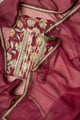 Image for Kusvaa Wkr371dup Bhavika Kota Dupatta Purple Detailing