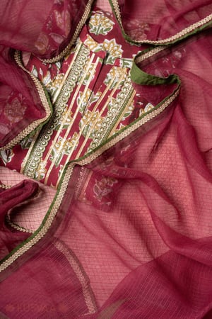 Image for Kusvaa Wkr371dup Bhavika Kota Dupatta Purple Front