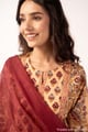 Image for Kusvaa Wkr375 Chhavi Handblock Cotton Straight Fit Kurta Featured