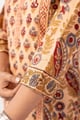 Image for Kusvaa Wkr375 Chhavi Handblock Cotton Straight Fit Kurta Sleeve