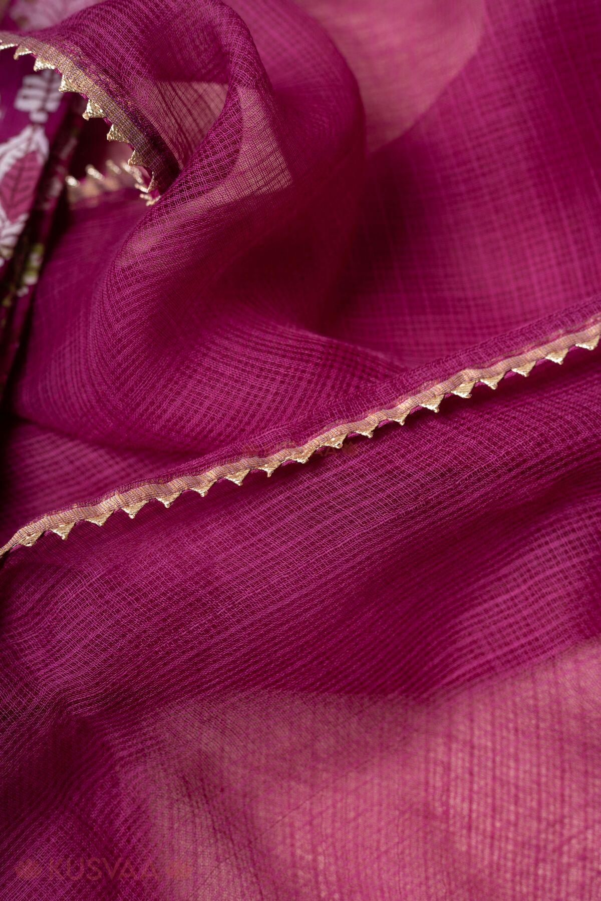 Image for Kusvaa Wkr380dup Anita Kota Dupatta Purple Detailing