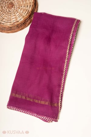 Image for Kusvaa Wkr380dup Anita Kota Dupatta Purple Featured