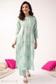 Image for Kusvaa Wkr382 Chandra Cotton Straight Fit Kurta Style