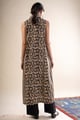 Image for Kusvaa Wkr384 Kashika Cotton Black A Line Kurta Back