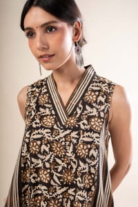 Image for Kusvaa Wkr384 Kashika Cotton Black A Line Kurta Featured