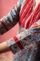 Image for Kusvaa Wkr385 Arohi Handblock Cotton Straight Fit Kurta Sleeve