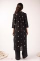 Image for Kusvaa Wkr387 Eashwari Handloom Cotton Black Kurta Back