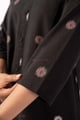 Image for Kusvaa Wkr387 Eashwari Handloom Cotton Black Kurta Sleeve