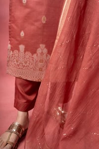 Image for Kusvaa Wkr388 Kajal Cahnderi Handwork Kurta Bottom
