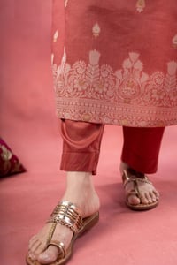 Image for Kusvaa Wkr388 Kajal Cahnderi Handwork Kurta Bottom2