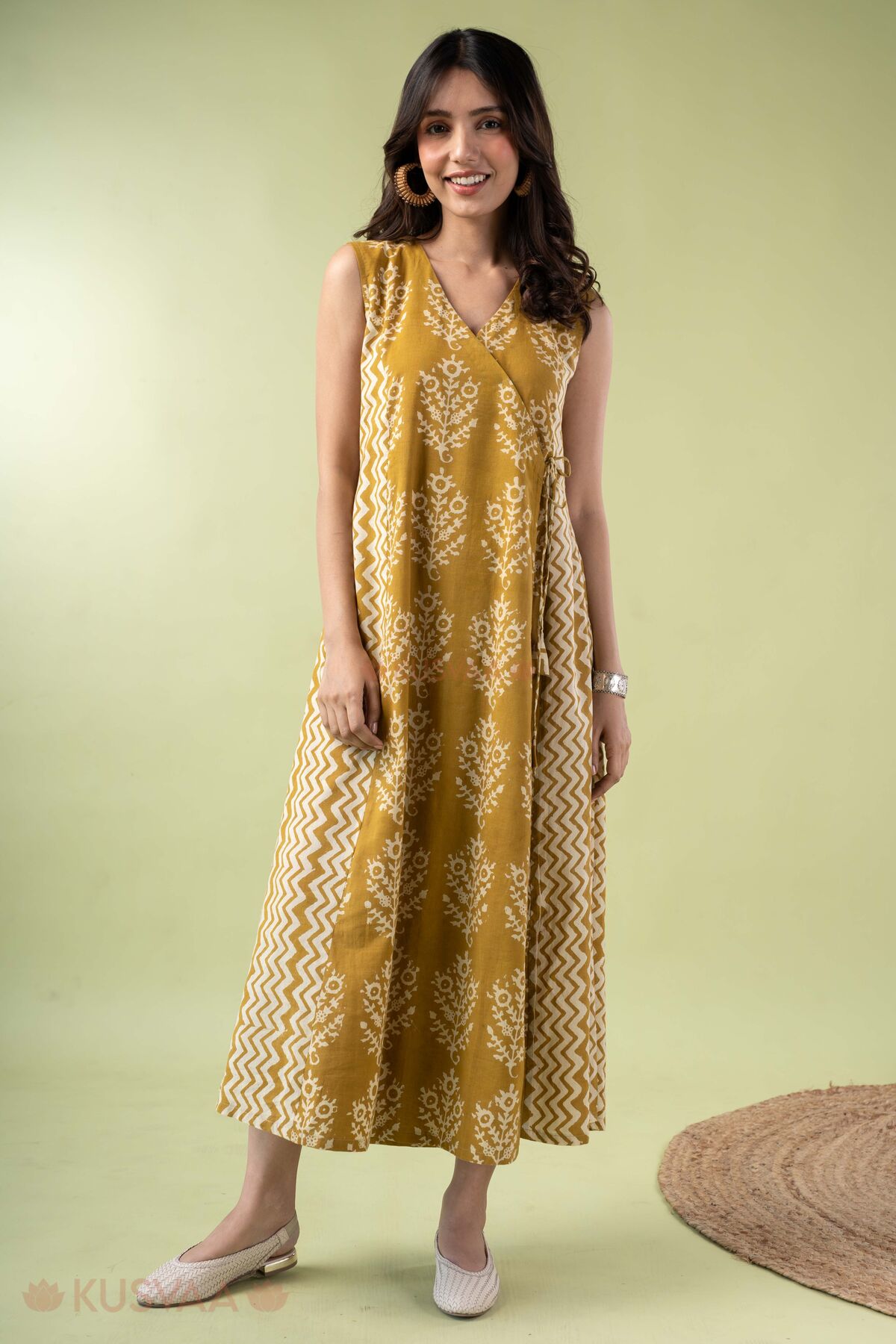 Image for Kusvaa Wkr392 Chitra Handloom Cotton Co Ord Set Front