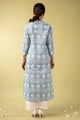 Image for Kusvaa Wkr393 Eshana Handblock Cotton Kurta Back