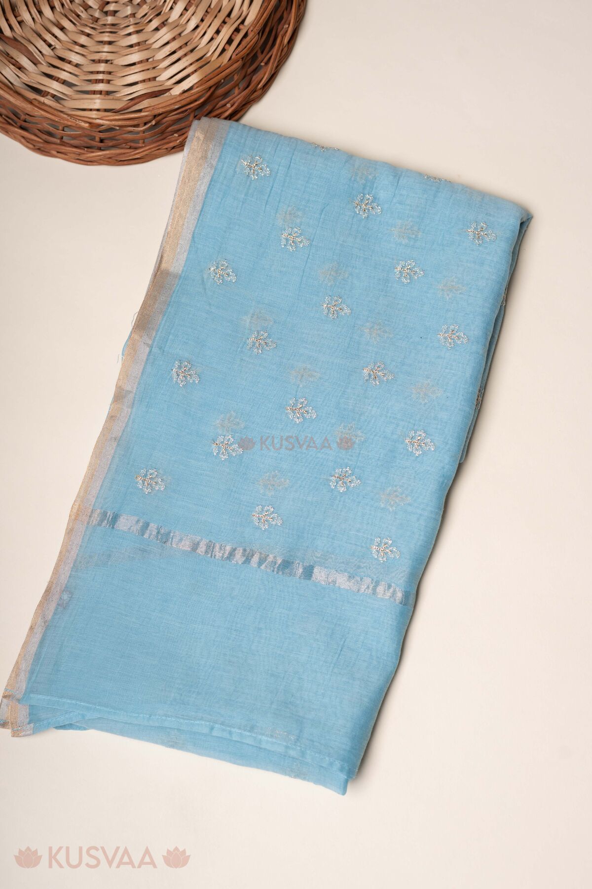 Image for Kusvaa Wkr396dup Jiya Chanderi Dupatta Side