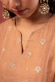 Image for Kusvaa Wkr397 Geeta Chanderi Silk Kurta Nack