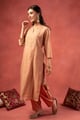 Image for Kusvaa Wkr397 Geeta Chanderi Silk Kurta Side