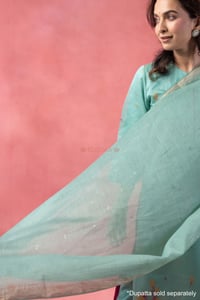 Image for Kusvaa Wkr399 Juhi Chanderi Straight Kurta Dupatta1