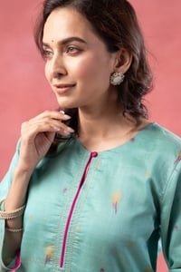 Image for Kusvaa Wkr399 Juhi Chanderi Straight Kurta Featured
