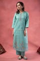 Image for Kusvaa Wkr399 Juhi Chanderi Straight Kurta Style