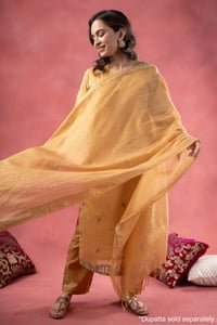 Image for Kusvaa Wkr400 Jyoti Chanderi Straight Kurta Dupatta