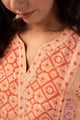 Image for Kusvaa Wkr403 Lata Handblock Muslin Kurta Nack
