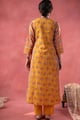 Image for Kusvaa Wkr404 Durga Handblock A Line Kurta Back