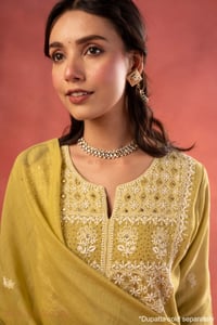Image for Kusvaa Wkr409 Kavita Chanderi Chikankari Kurta Featured