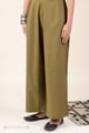 Image for Kusvaa Wsp02 Olive Green Cotton Palazzo With Pocket Side
