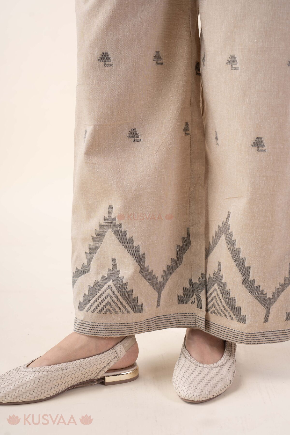Image for Kusvaa Cood172 Nikita Handloom Cotton Co Ord Set Pant