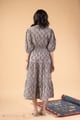 Image for Kusvaa Dr126 Sima Handblock Cotton A Line Dress Back