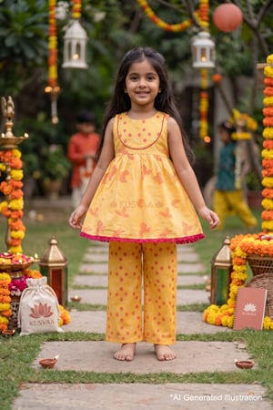 Image for Kusvaa Grw158 Jaina Bandhani Silk Garara Set Ai