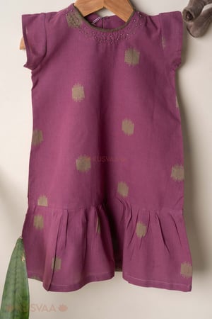 Image for Kusvaa Grw159 Mani Handloom Cotton Girls Dress Front