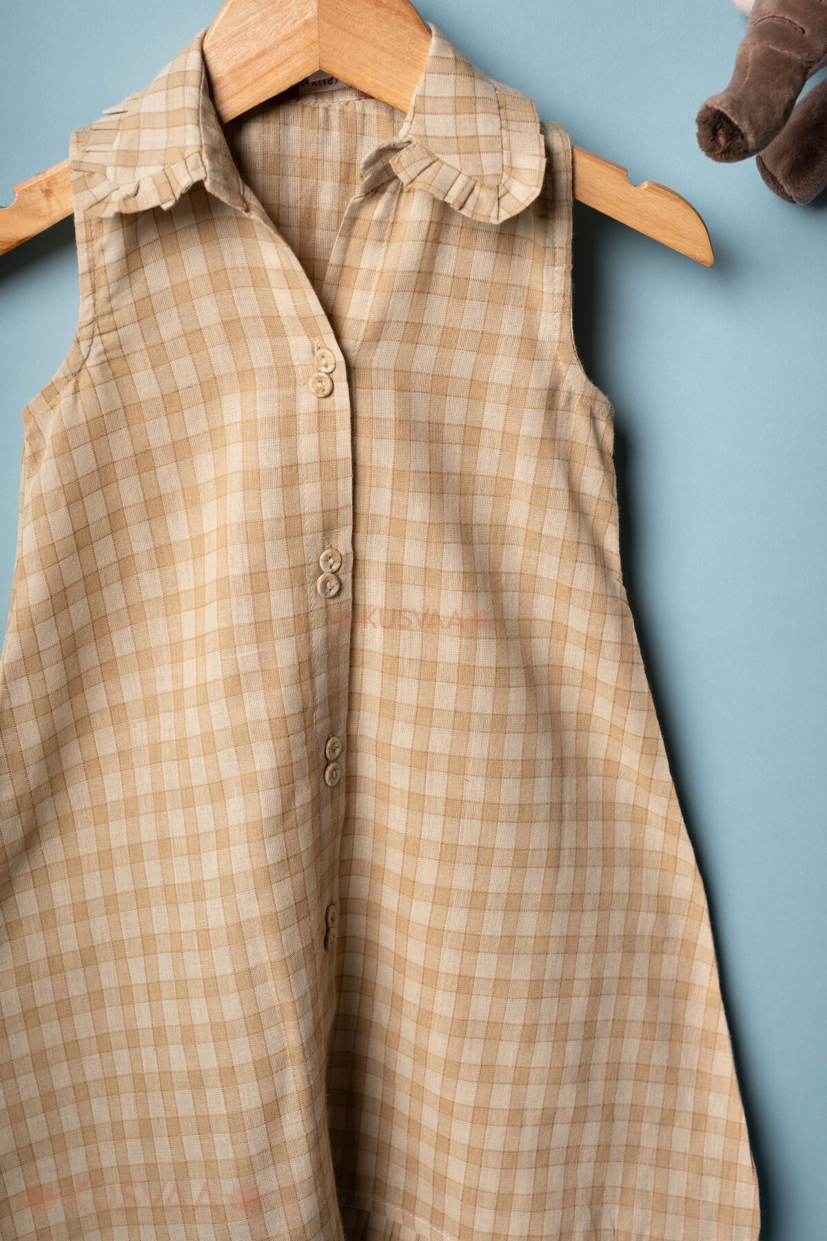 Image for Kusvaa Grw161 Meena Handloom A Line Dress Closeup